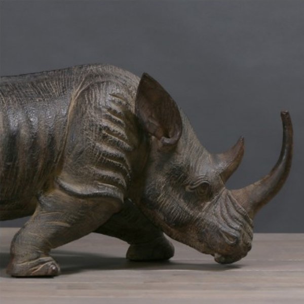 Статуэтка Ateliers C&S Davoy Rhino Terracotta - лучшие Фигуры и статуэтки в INMYROOM