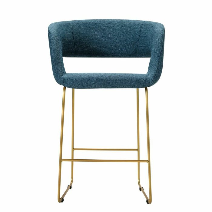 Полубарный стул Hugs синего цвета - купить Барные стулья по цене 11860.0