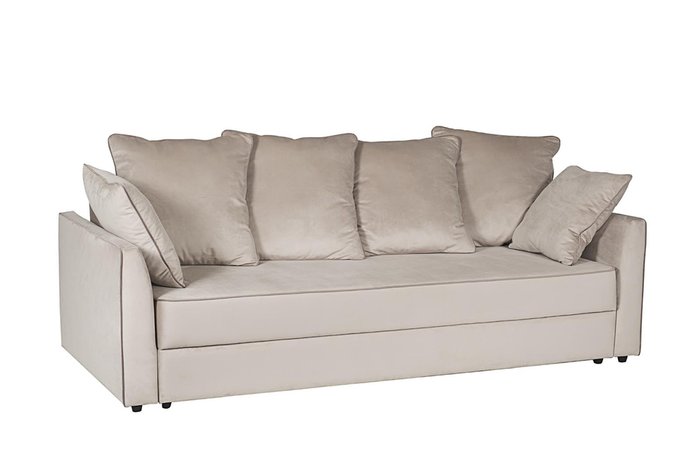 Диван-кровать Mores бежевого цвета с кантом - купить Прямые диваны по цене 105100.0