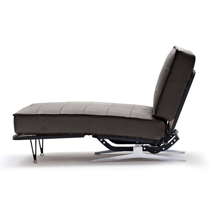 Угловой диван-кровать Арни из натуральной кожи черного цвета - лучшие Угловые диваны в INMYROOM