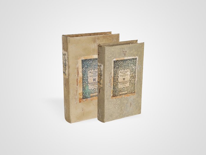 Набор из 2 шкатулок в виде старинных книг Набор из 2 шкатулок в виде старинных книг