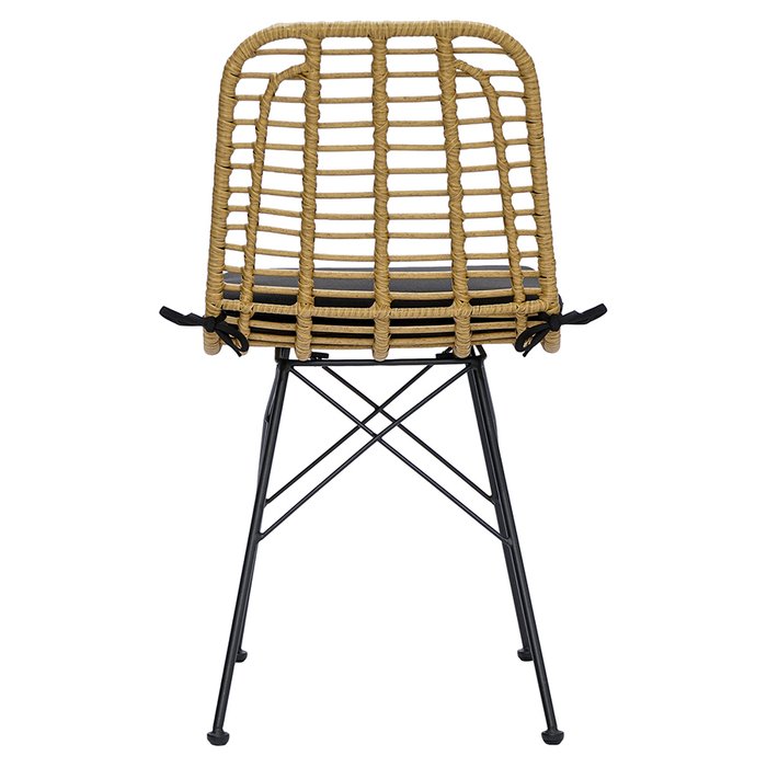 Садовый стул Vetle из искусственного ротанга бежевого цвета - купить Садовые стулья по цене 15700.0