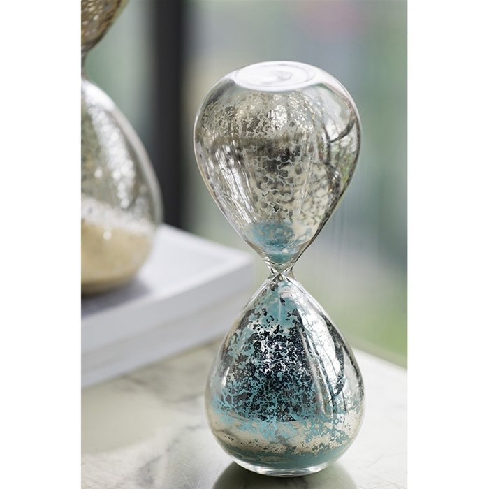 Декоративное изделие Песочные часы с голубым песком - лучшие Фигуры и статуэтки в INMYROOM