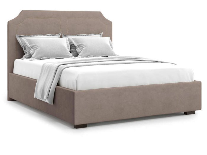 Кровать Lago без подъемного механизма 160х200 коричневого цвета