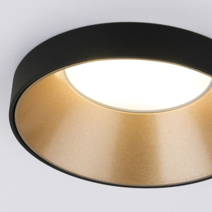 Встраиваемый точечный светильник 112 MR16 золото/черный Discus - лучшие Встраиваемые споты в INMYROOM