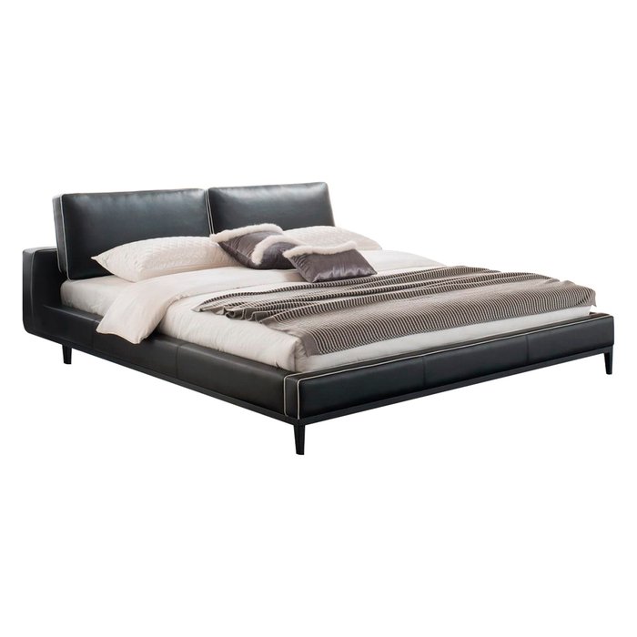 Кровать с обивкой из экокожи 160х200 Кровать с обивкой из экокожи 160х200