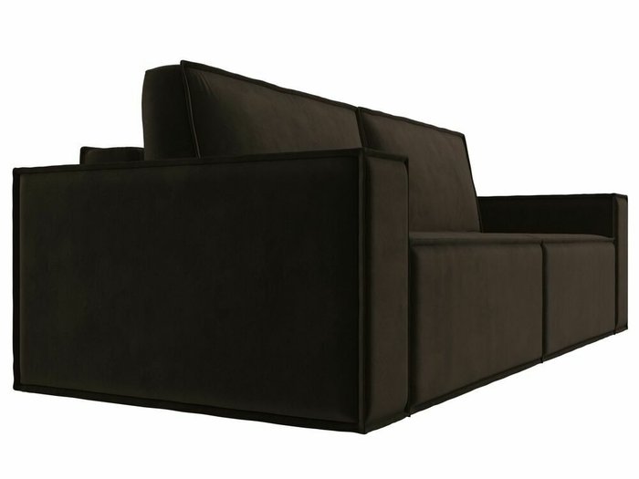 Прямой диван-кровать Куба коричневого цвета - лучшие Прямые диваны в INMYROOM
