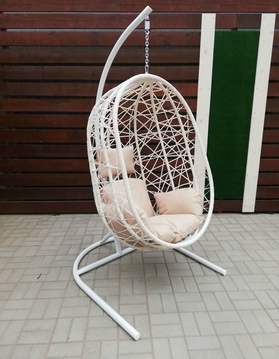 Кресло подвесное Кокон белого цвета - купить Подвесные кресла по цене 18001.0