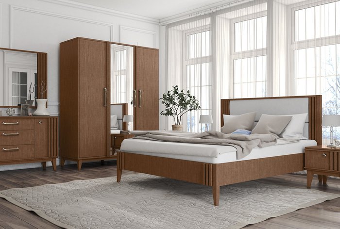 Кровать Chicago 180х200 коричневого цвета - купить Кровати для спальни по цене 100464.0
