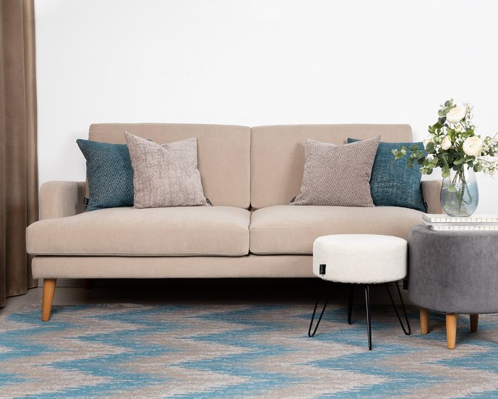 Декоративная подушка Zoom Rhombus Azure - купить Декоративные подушки по цене 3183.0