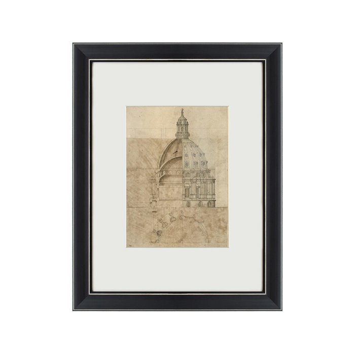 Картина Эскиз Собора Святого Павла 1690 г.  - купить Картины по цене 3995.0
