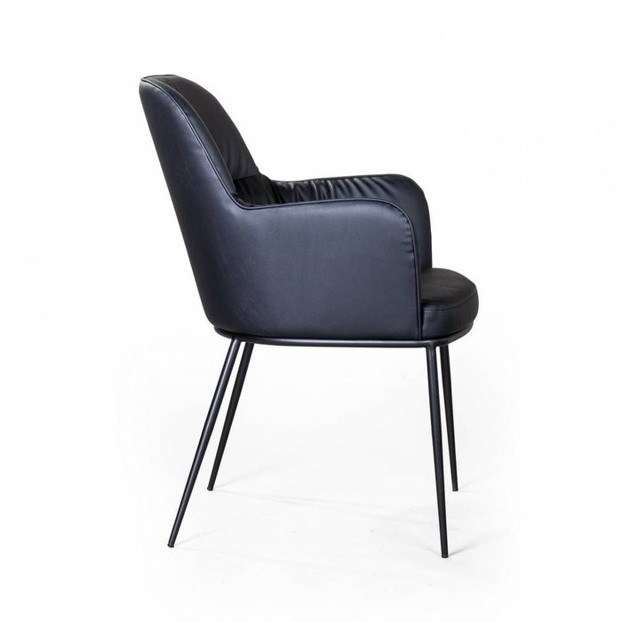 Стул с подлокотниками Barkley черного цвета - лучшие Обеденные стулья в INMYROOM