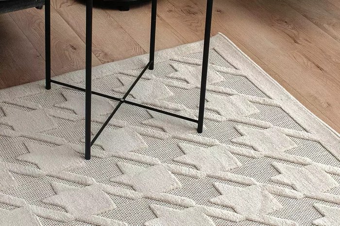 Ковер Elegant 80x150 бежево-белого цвета - купить Ковры по цене 3761.0