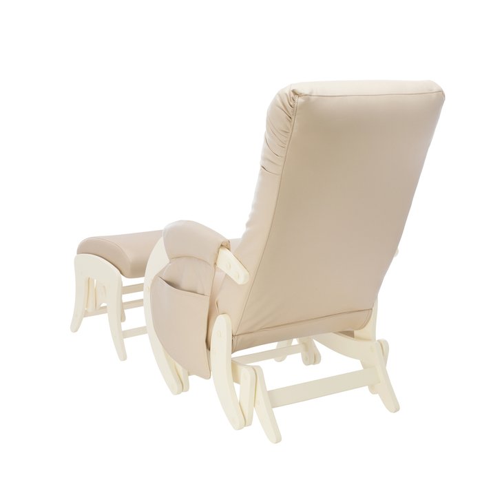 Комплект из кресла и пуфа Milli Smile с карманами бежевого цвета - лучшие Интерьерные кресла в INMYROOM