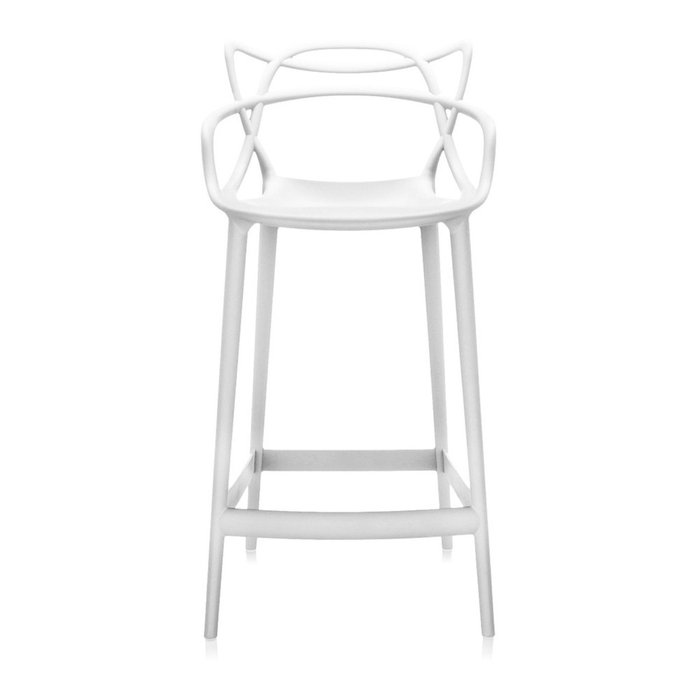 Стул барный Masters матово-белого цвета - купить Барные стулья по цене 50123.0