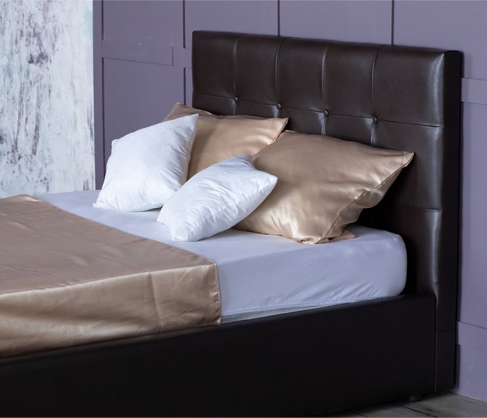 Кровать Селеста 120х200 с подъемным механизмом цвета венге - лучшие Кровати для спальни в INMYROOM