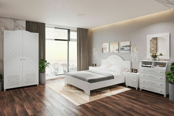 Кровать Соня Премиум 120x200 белого цвета - купить Кровати для спальни по цене 20408.0