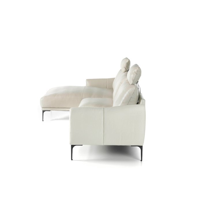 Кожаный диван со съемным подголовником - лучшие Угловые диваны в INMYROOM