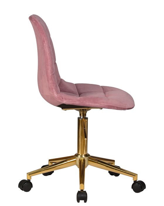 Офисное кресло для персонала Monty Gold розового цвета - лучшие Офисные кресла в INMYROOM