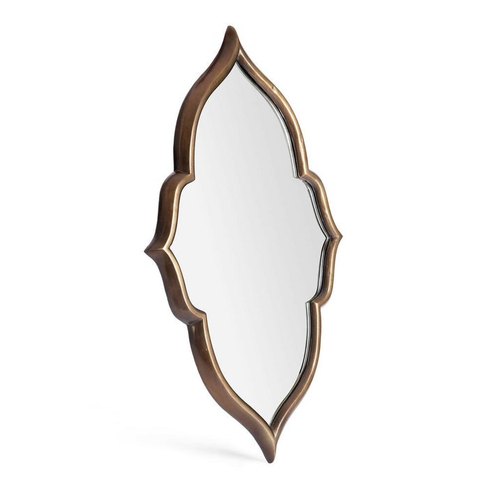 Настенное зеркало Secret De Maison Morocain 46х73 в раме коричневого цвета - купить Настенные зеркала по цене 15750.0