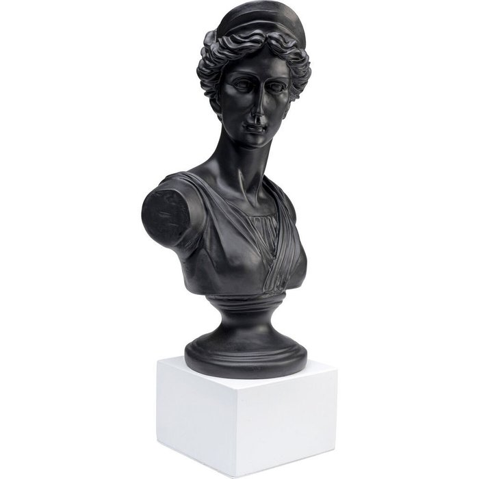 Бюст декоративный Bust Ancient бело-черного цвета - купить Фигуры и статуэтки по цене 16625.0