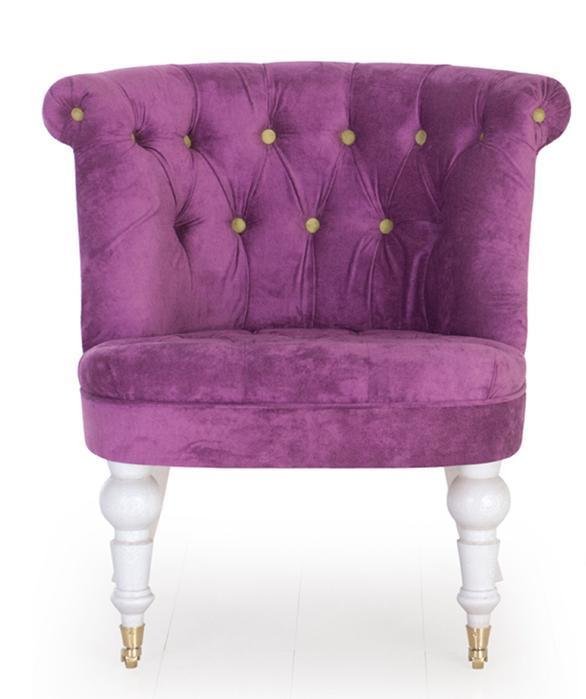 Кресло Мока Bouji Chair дизайн 11 фиолетового цвета