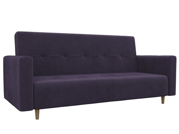 Прямой диван-кровать Вест фиолетового цвета