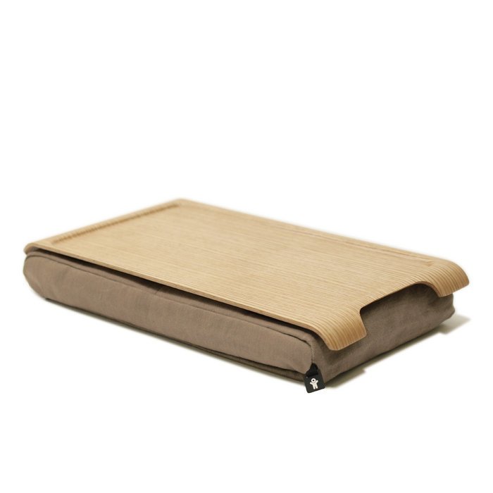 Подставка с деревянным подносом Bosign laptray мини дерево-песчаная - купить Подносы по цене 3900.0