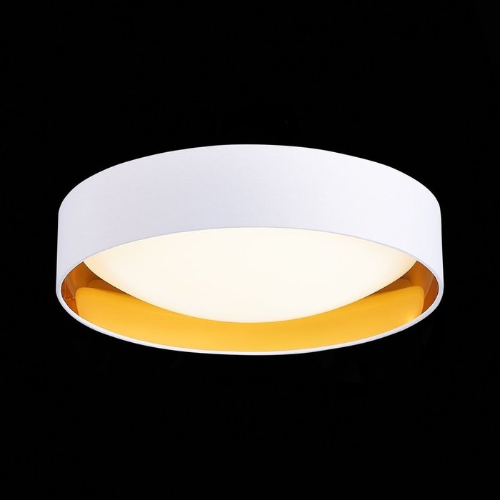 Светильник потолочный Белый, Золото/Белый LED 1*24W 4000K ORBIO - лучшие Потолочные светильники в INMYROOM Светильник потолочный Белый, Золото/Белый LED 1*24W 4000K ORBIO - лучшие Потолочные светильники в INMYROOM
