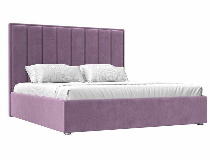 Кровать Афродита 180х200 сиреневого цвета с подъемным механизмом