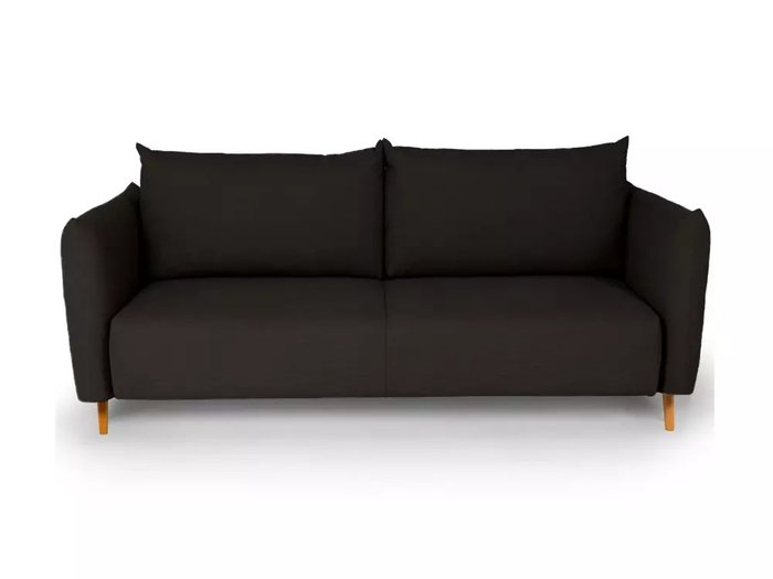 Диван-кровать Menfi темно-коричневого цвета с бежевыми ножками