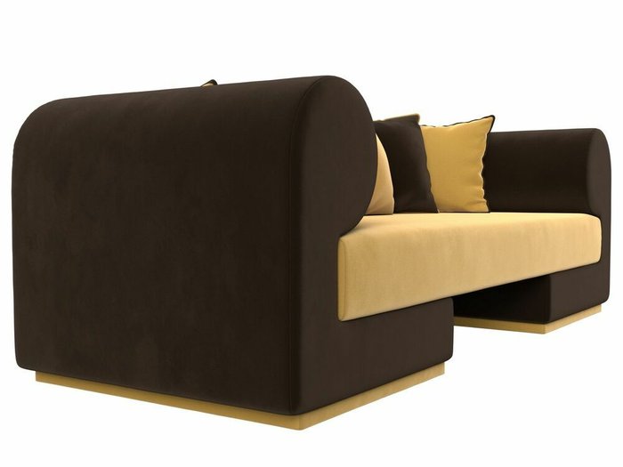 Прямой диван Кипр желто-коричневого цвета - лучшие Прямые диваны в INMYROOM