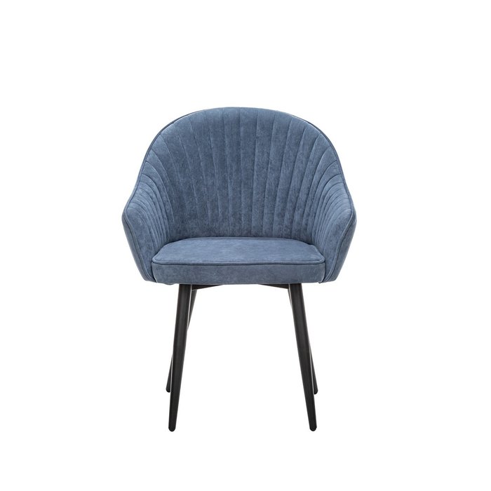 Стул с подлокотниками Вайд синего цвета - купить Обеденные стулья по цене 10560.0
