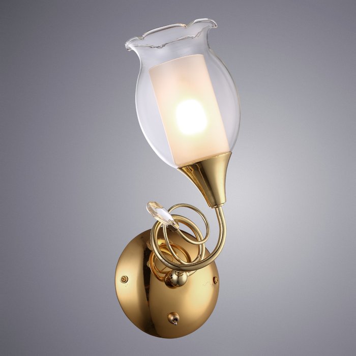 Бра Arte Lamp Mughetto с плафоном из стекла - купить Бра и настенные светильники по цене 960.0