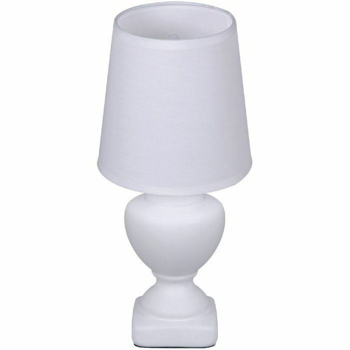 Настольная лампа 96201-0.7-01 WT (ткань, цвет белый) - купить Настольные лампы по цене 1080.0