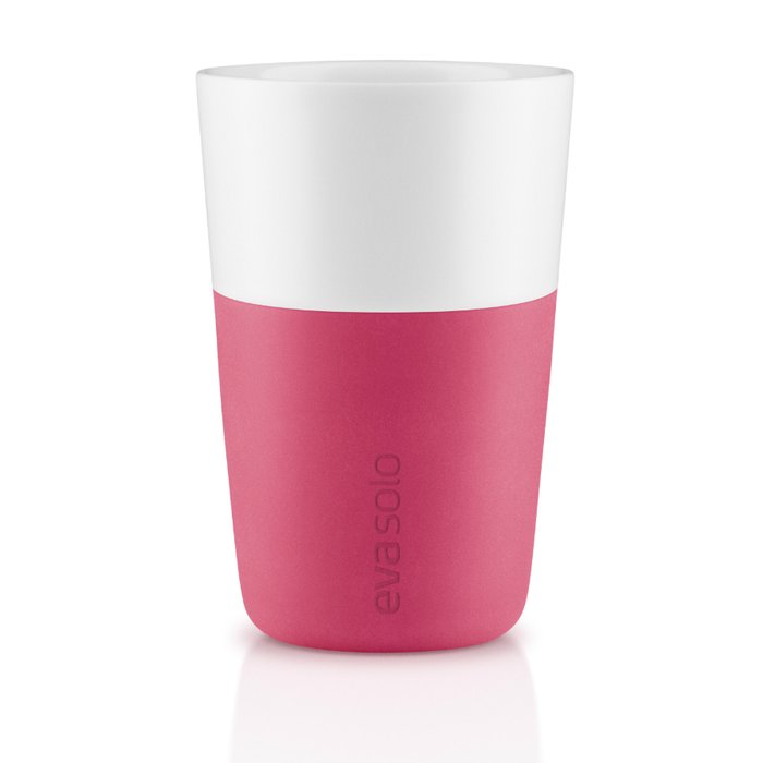 Набор из двух чашек для латте бело-розового цвета - купить Чашки по цене 2850.0