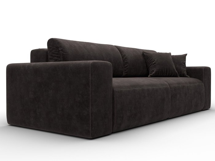 Диван-кровать Лига 036 Классик темно-коричневого цвета - лучшие Прямые диваны в INMYROOM Диван-кровать Лига 036 Классик темно-коричневого цвета - лучшие Прямые диваны в INMYROOM