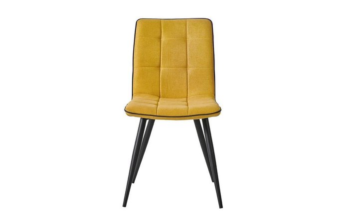 Стул Веста с обивкой желтого цвета - купить Обеденные стулья по цене 8100.0