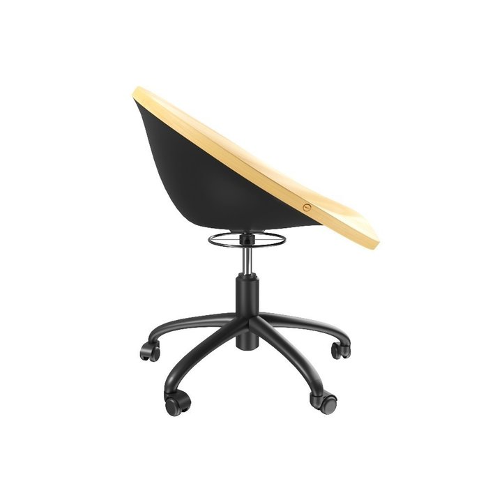 Кресло стул Sang бежево-черного цвета - лучшие Офисные кресла в INMYROOM