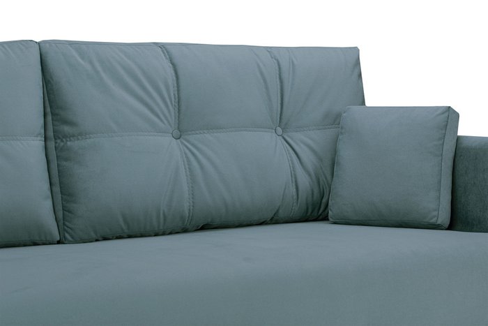Прямой диван-кровать Шерлок бирюзового цвета - купить Прямые диваны по цене 41990.0