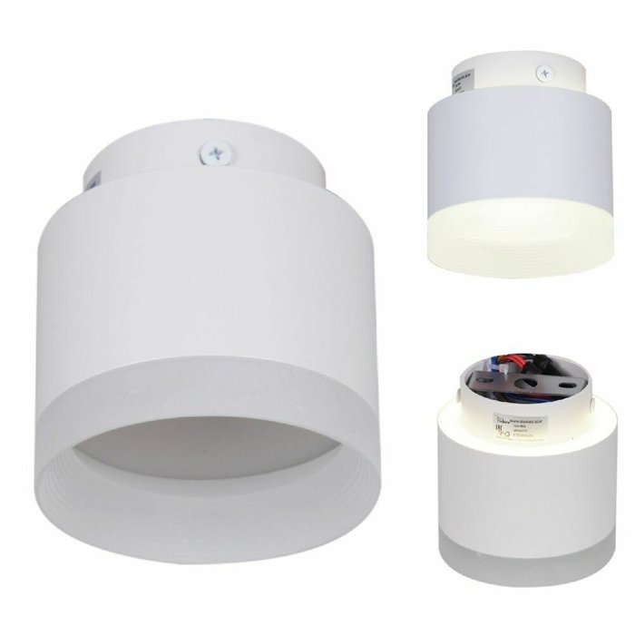 Накладной светильник 53004-9.5-001IL GX53+LED3W WT (акрил, цвет белый) Накладной светильник 53004-9.5-001IL GX53+LED3W WT (акрил, цвет белый)