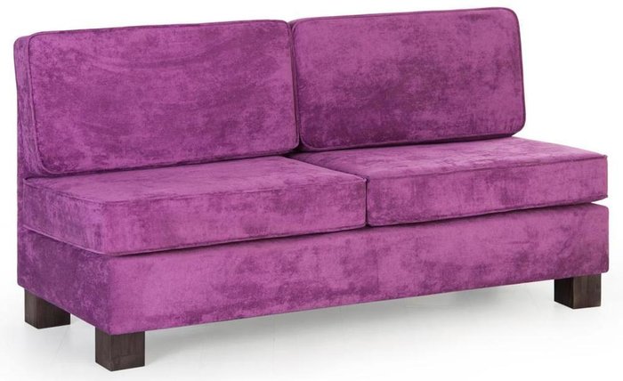 Диван прямой Кивик (Лейла) фиолетового цвета - купить Прямые диваны по цене 27100.0
