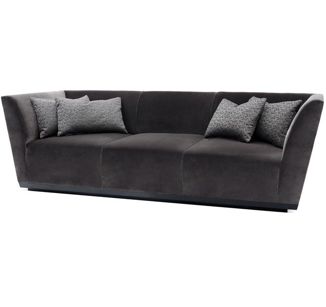 Диван Milligan чёрного цвета - купить Прямые диваны по цене 115000.0