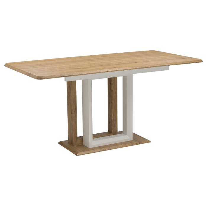 Раздвижной обеденный стол Санса бежевого цвета - купить Обеденные столы по цене 27110.0