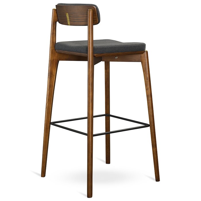 Стул барный Aska серо-коричневого цвета - лучшие Барные стулья в INMYROOM
