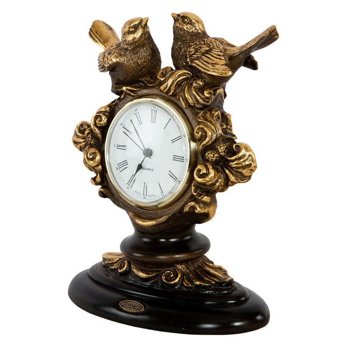 Часы настольные Нежность бронзового цвета - купить Часы по цене 9213.0
