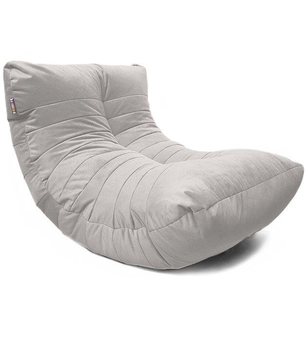 Кресло мешок Кокон Maserrati 19 XL серого цвета