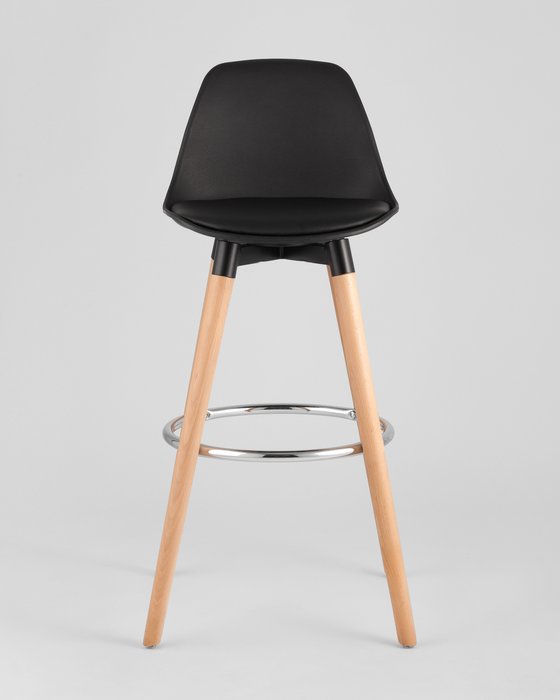 Полубарный стул Мартин черного цвета - купить Барные стулья по цене 13990.0
