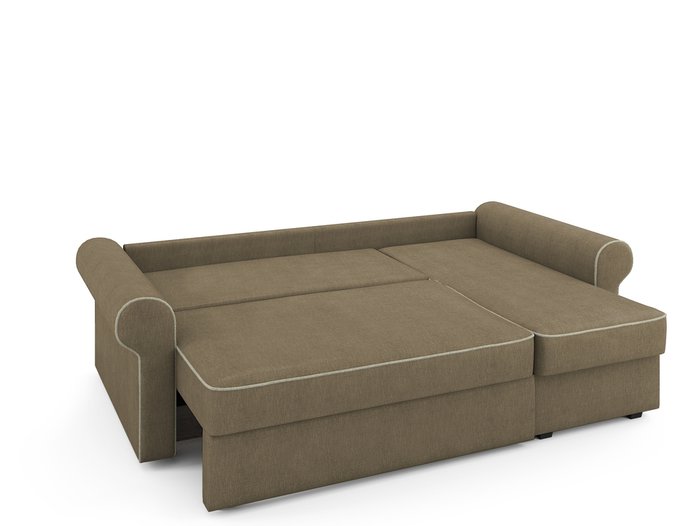 Угловой раскладной диван Tulon правый светло-коричневого цвета - купить Угловые диваны по цене 79200.0