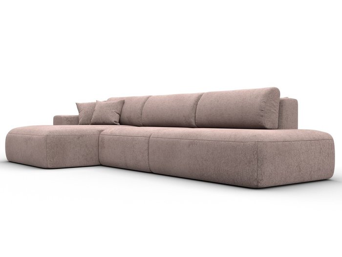 Угловой диван-кровать Лига 036 Модерн Лонг бежевого цвета левый - лучшие Угловые диваны в INMYROOM